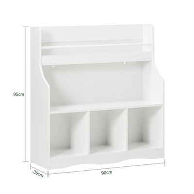 SoBuy | Kinderbücherregal | Spielzeugregal | Aufbewahrungsregal für Kinder | KMB57-W