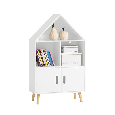 SoBuy | Kinderbücherregal | Spielzeugregal | Hausregal Aufbewahrungsregal für Kinder | KMB58-W