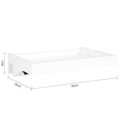 SoBuy | Bettablage | mit Kabelführung | Nachttisch Bambus | NKD01-W