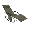 Sobuy | Zahrada Lounger | Sun Lounger s taškou | Ležící židle hnědá | OGS28-BR