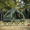 SoBuy | 4in1-Zelt | Feldbett | Campingliege | Für 2 Personen | OGS32-L-GR