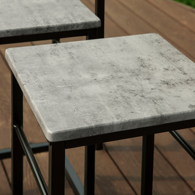 SoBuy | Bartisch mit 4 Hockern | Bartisch set | 5-teilig | OGT11-HG