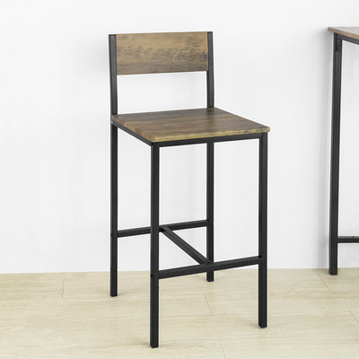 SoBuy | Bartisch mit 2 Barhocker | Bartisch set | 3-teilig | OGT27-N