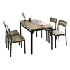 Sobuy | Jídelní stůl se 4 židlemi 5dílná jídelní skupina | Kuchyňský stůl | OGT28-N+FST72-NX4