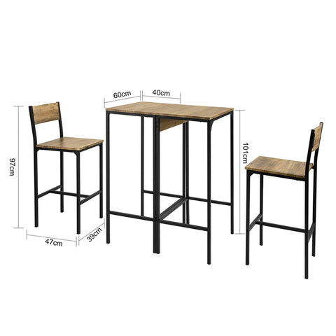 Sobuy | Bart stůl s 2 stoličkami | Bartisch set | 4 díly | OGT42-F