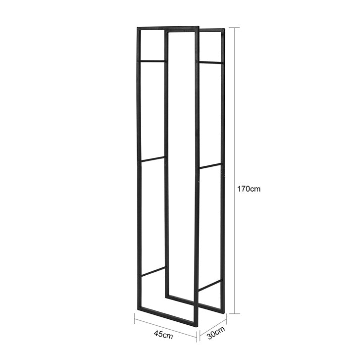 Sobuy SoBuy Kaminholzregal Brennholzregal Kaminholzständer Feuerholzregal SDA03-SCH