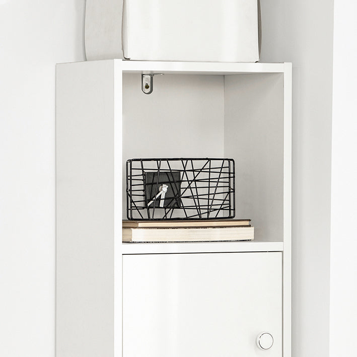 Dripex Bücherregal Mit 2 Schubladen - 7 Fach Standregal Schwarz 33x100x90 Cm