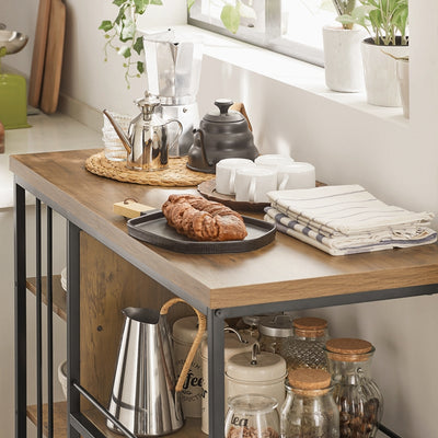 SoBuy | Servierwagen | Küchenschrank | Mehrzweckschrank | SVW18-F